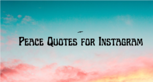 peace quotes for instagram